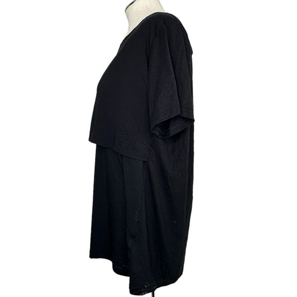 Smallshow Women's Maternity Short Sleeve Nursing Top Black Size XXL - Picture 5 of 6